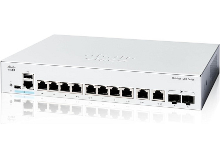 Cisco Catalyst switch C1200-8T-E-2G (8xGbE,2xGbE/SFP combo,fanless)