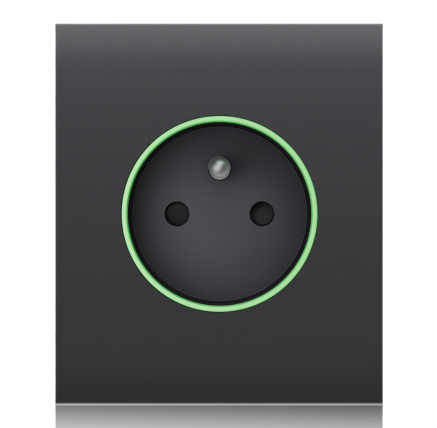 Ajax  CenterCover (smart) - Středový kryt zásuvky, horizontální, grafitová