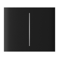 Ajax  CenterButton (2-gang) vertical - Středové dvou tlačítko, vertikální instalace, černá