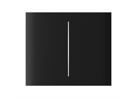 Ajax  CenterButton (2-gang) vertical - Středové dvou tlačítko, vertikální instalace, černá