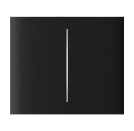 Ajax  CenterButton (2-gang) vertical - Středové dvou tlačítko, vertikální instalace, černá