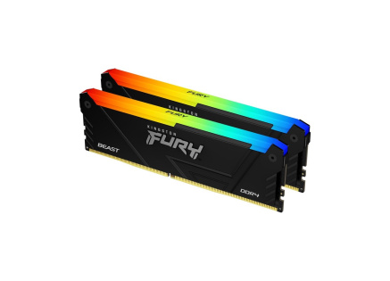 KINGSTON DIMM DDR4 32GB (Kit of 2) 3600MT/s CL18 FURY Beast RGB, XMP