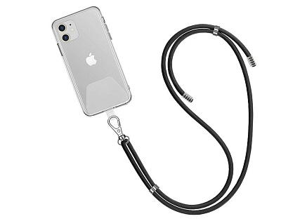 WG - Crossbody lace strap / transparent / black