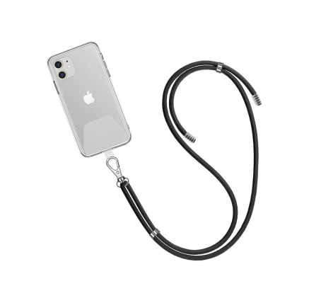 WG - Crossbody lace strap / transparent / black