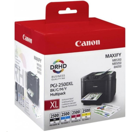 Canon CARTRIDGE PGI-2500XL multipack pro Maxify iB4050, iB4150, MB5050, MB515x, MB5350, MB545x (1295 str.)