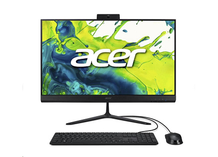 ACER PC AiO Aspire C27-2G_LubC5120U_65W,Core5 120U,27" FHD,8GB,512GB SSD,UHD,W11 Pro,Black