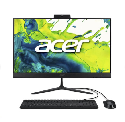ACER PC AiO Aspire C27-2G_LubC5120U_65W,Core5 120U,27" FHD,8GB,512GB SSD,UHD,W11 Pro,Black