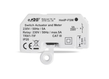Homematic IP Spínací akční člen s měřením - 5A, skrytá montáž - HmIP-FSM Homematic IP Spínací akční člen s měřením - 5A, skrytá montáž - HmIP-FSM