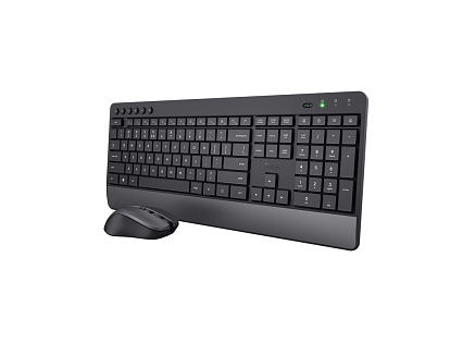 TRUST set klávesnice + myš Trezo Comfort, bezdrátová, USB, US