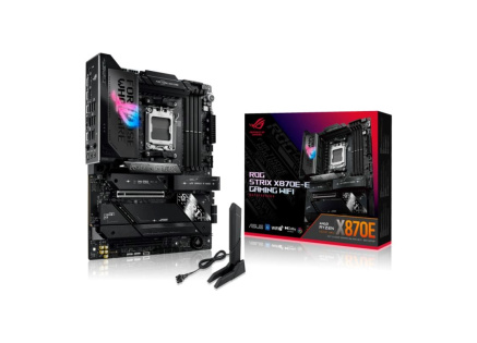 ASUS MB Sc AM5 ROG STRIX X870E-E GAMING WIFI, AMD X870, 4xDDR5, 1xHDMI, 2xUSB4, WiFi