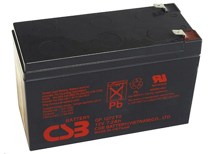 CSB 12V 7,2Ah olověný akumulátor F2 (GP1272F2)