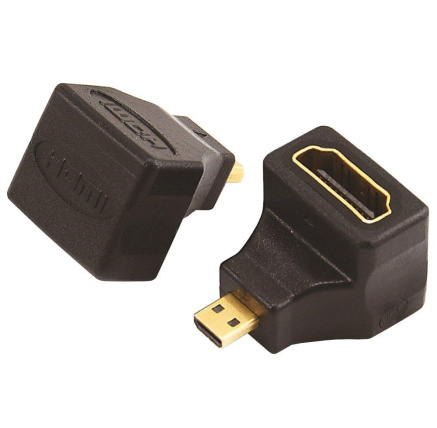 PremiumCord adaptér Micro HDMI Male na HDMI Female zahnutý do pravého úhlu 90° PremiumCord adaptér Micro HDMI Male na HDMI Female zahnutý do pravého úhlu 90°
