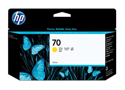 HP 70 Yellow DJ Ink Cart, 130 ml, C9454A HP 70 Yellow DJ Ink Cart, 130 ml, C9454A