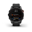 Garmin fenix 7s Solar, Gray/ Black Silicone Band, EU