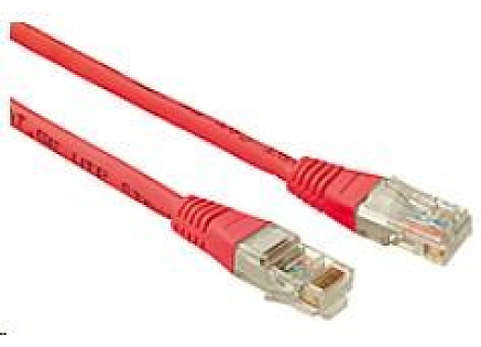 Solarix Patch kabel CAT5E UTP PVC 1m červený non-snag-proof C5E-155RD-1MB