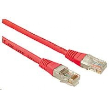 Solarix Patch kabel CAT5E UTP PVC 1m červený non-snag-proof C5E-155RD-1MB