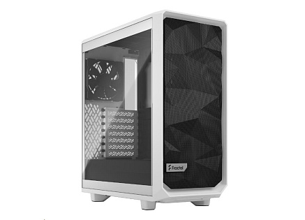 FRACTAL DESIGN skříň Meshify 2 Compact White TG Clear Tint, USB 3.1 Type-C, 2x USB 3.0, bez zdroje, mATX