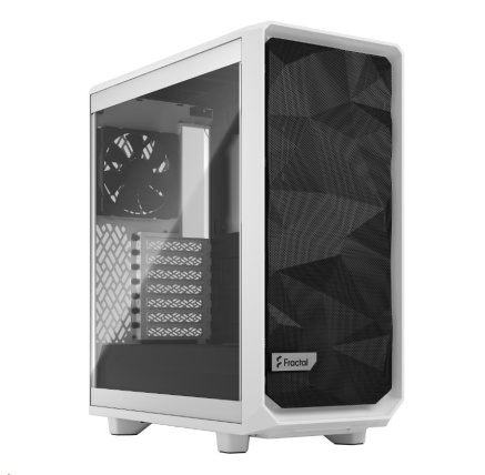 FRACTAL DESIGN skříň Meshify 2 Compact White TG Clear Tint, USB 3.1 Type-C, 2x USB 3.0, bez zdroje, mATX FRACTAL DESIGN skříň Meshify 2 Compact White TG Clear Tint, USB 3.1 Type-C, 2x USB 3.0, bez zdroje, mATX