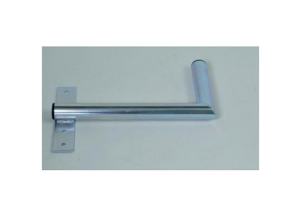 Držák antény na zeď u okna s pásem, levé uchycení, galvanický zinek, délka 40cm Držák antény na zeď u okna s pásem, levé uchycení, galvanický zinek, délka 40cm