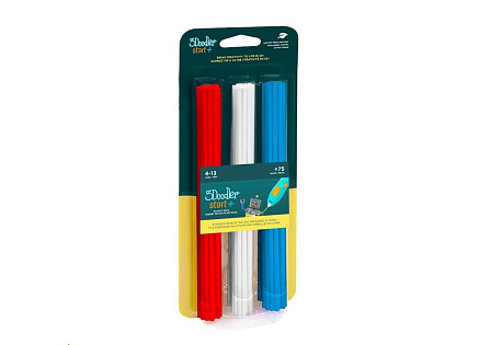 3Doodler náplň ECO-PCL pro 3D pero Start+ 75ks - červená, modrá, bílá