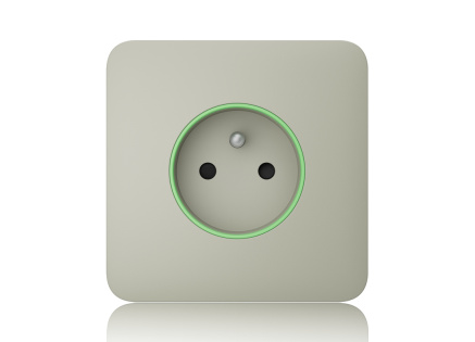 Ajax  SoloCover (smart) - Samostatný kryt zásuvky, ústřicová