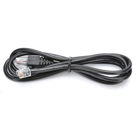 Virtuos kabel 10P10C-4P4C-12V pro pokladní zásuvky,černý Virtuos kabel 10P10C-4P4C-12V pro pokladní zásuvky,černý