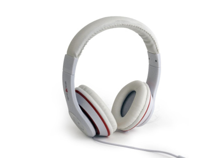 GEMBIRD sluchátka s mikrofonem Los Angeles, bílá