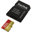 SanDisk micro SDXC karta 128GB Extreme Action Cams and Drones (190 MB/s Class 10, UHS-I U3 V30) + adaptér