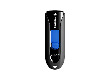 TRANSCEND Flash Disk 256GB JetFlash®790, USB 3.1 (R:100/W:40 MB/s) černá/modrá