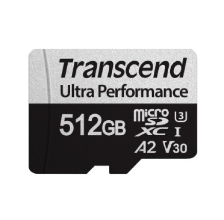 TRANSCEND MicroSDXC karta 512GB 340S, UHS-I U3 A2 Ultra Performace 160/125 MB/s