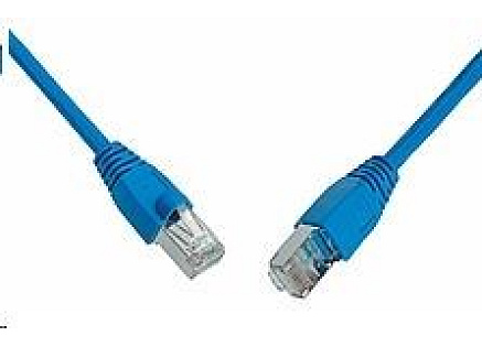Solarix Patch kabel CAT5E SFTP PVC 10m modrý snag-proof C5E-315BU-10MB