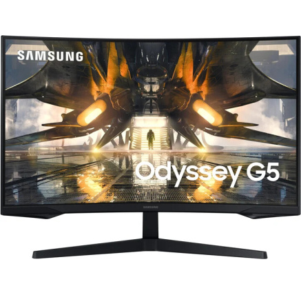 SAMSUNG MT LED LCD Gaming Monitor 32" Odyssey LS32AG550EPXEN -prohnutý, VA,1ms,165Hz,2560x1440,HDMI,Display Port
