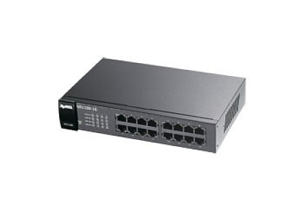 Zyxel GS1100-16 v4 16-port Gigabit Ethernet Switch, fanless