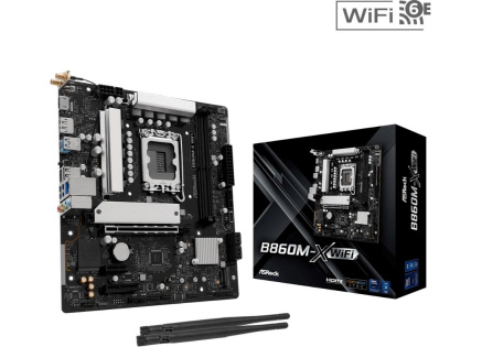 ASRock MB Sc LGA1851 B860M-X WIFI, Intel B860, 2xDDR5, 1xDP, 1xHDMI, WiFi, mATX