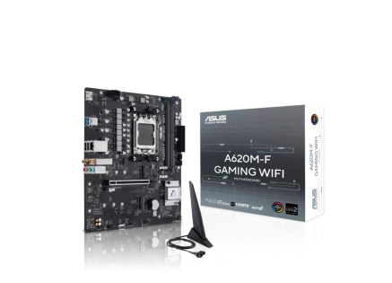 ASUS MB Sc AM5 A620M-F GAMING WIFI, AMD A620, 2xDDR5, 1xHDMI, mATX
