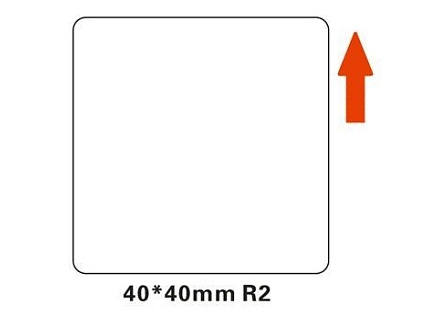 Niimbot štítky R 40x40mm 180ks White pro B21, B21S, B3S, B1