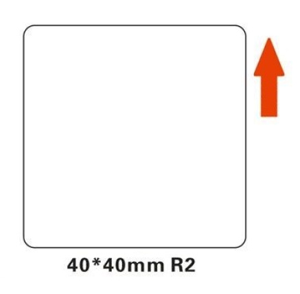 Niimbot štítky R 40x40mm 180ks White pro B21, B21S, B3S, B1 Niimbot štítky R 40x40mm 180ks White pro B21, B21S, B3S, B1
