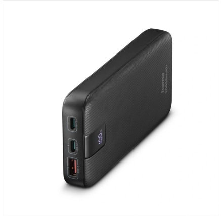 Hama PD 20 powerbanka, 20000 mAh, PD, Qualcomm, 3 výstupy: 2x USB-C, 1x USB-A, LED displej, Hama PD 20 powerbanka, 20000 mAh, PD, Qualcomm, 3 výstupy: 2x USB-C, 1x USB-A, LED displej,