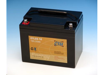 Baterie - CTM CTL 33-12 (12V/33Ah - M6), životnost 10-12let Baterie - CTM CTL 33-12 (12V/33Ah - M6), životnost 10-12let