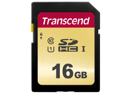 TRANSCEND SDHC karta 16GB 500S, UHS-I U1 (R:95/W:60 MB/s)