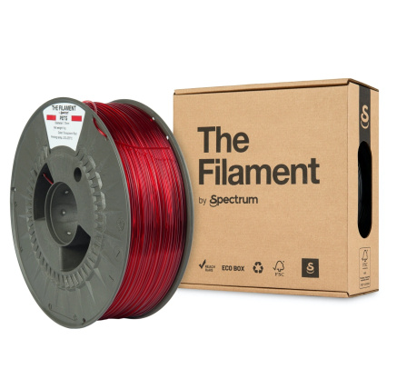 Spectrum The Filament PETG 1.75mm Transparent Red 1kg