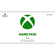 Xbox Game Pass Core – 6 - měsíční členství