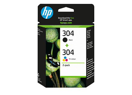 HP 304 Ink Cartridge Combo 2-Pack (120 / 100 pages)