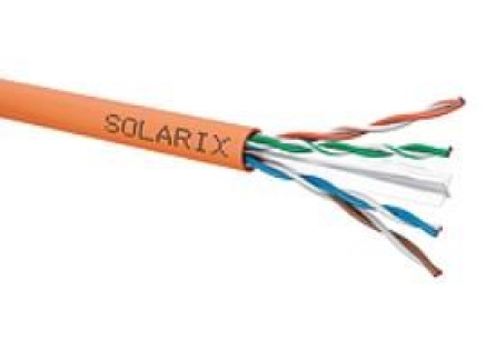 Instalační kabel Solarix UTP, Cat6, drát, LSOHFR, cívka 500m SXKD-6-UTP-LSOHFR-B2ca