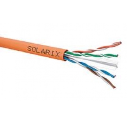 Instalační kabel Solarix UTP, Cat6, drát, LSOHFR, cívka 500m SXKD-6-UTP-LSOHFR-B2ca Instalační kabel Solarix UTP, Cat6, drát, LSOHFR, cívka 500m SXKD-6-UTP-LSOHFR-B2ca