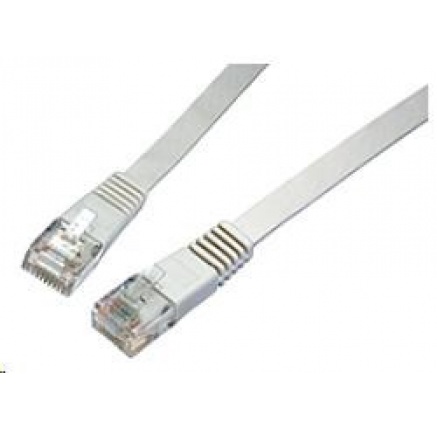 Solarix Patch kabel plochý CAT6 UTP LSOH 10m šedý non-snag-proof C6-111GY-10MB Solarix Patch kabel plochý CAT6 UTP LSOH 10m šedý non-snag-proof C6-111GY-10MB