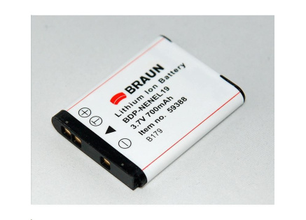 Braun akumulátor NIKON EN-EL19, 600mAh