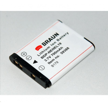 Braun akumulátor NIKON EN-EL19, 600mAh Braun akumulátor NIKON EN-EL19, 600mAh