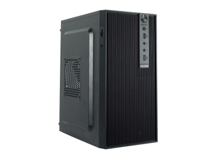 1stCOOL skříň STEP 6, micro tower, AU, USB 3.0, USB-C, CR, bez zdroje, černá