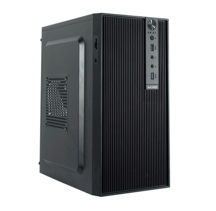 1stCOOL skříň STEP 6, micro tower, AU, USB 3.0, USB-C, CR, bez zdroje, černá